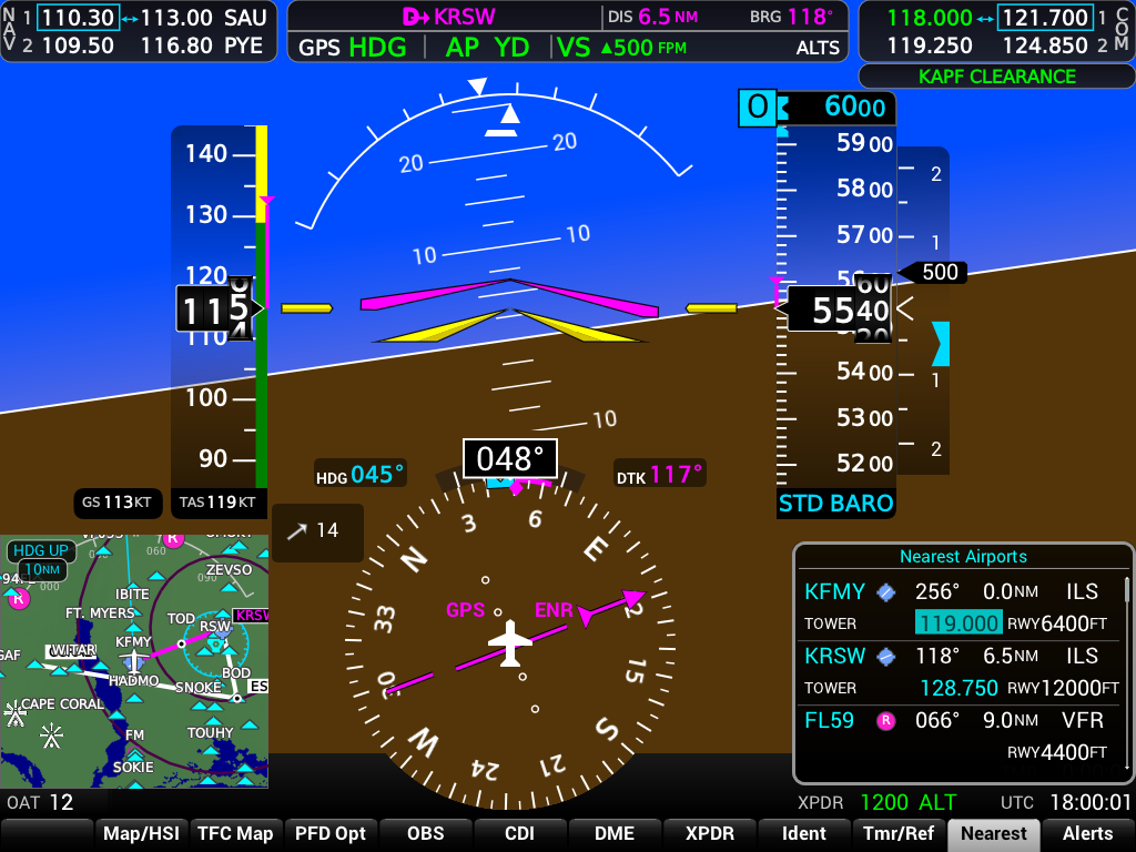 G1000 NXi Nearest Airports